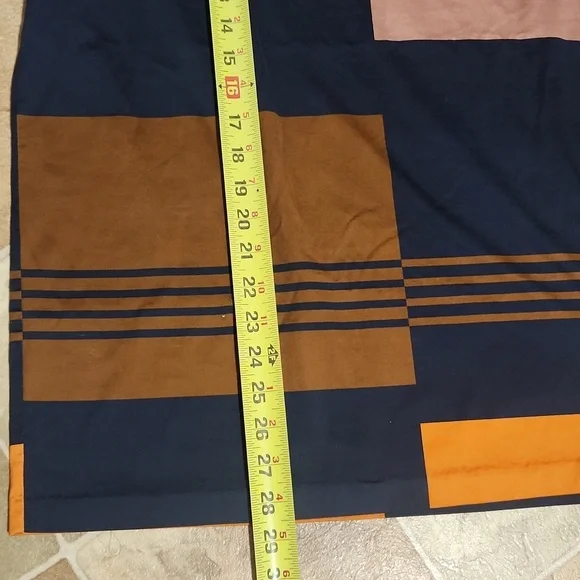 HUGO BOSS XL.Color Block Men's Shirt - Navy, Orange, and Brown - Picture 10 of 13